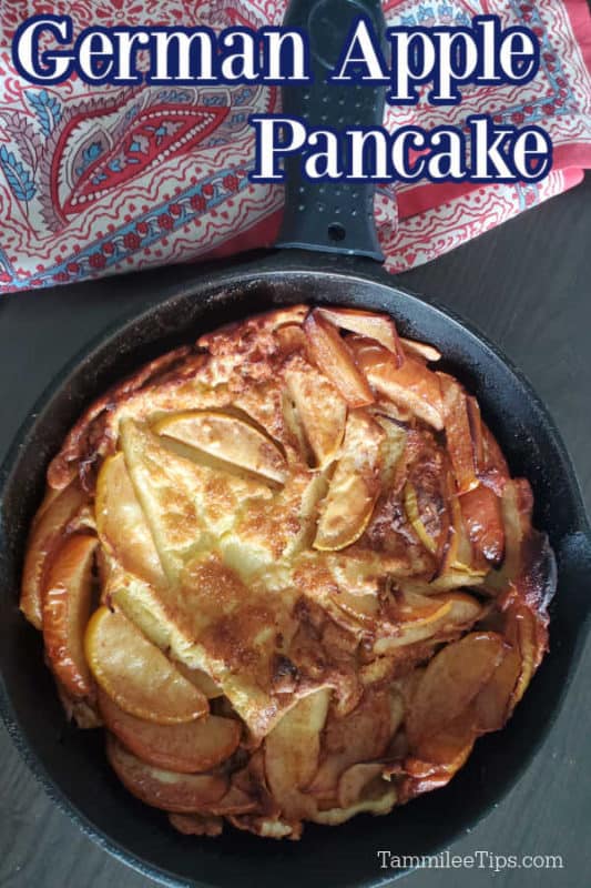 German Apple Pancake Recipe {Apple Oven Pancake}