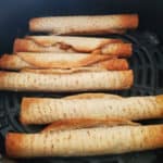 air fried taquitos in the air fryer basket
