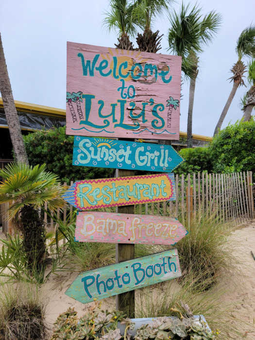 Welcome to LuLu's wooden sign
