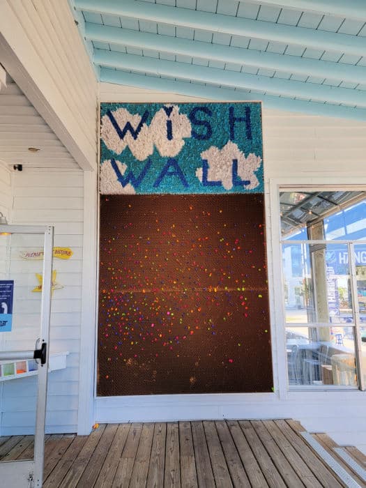 Wish Wall with wishes inserted