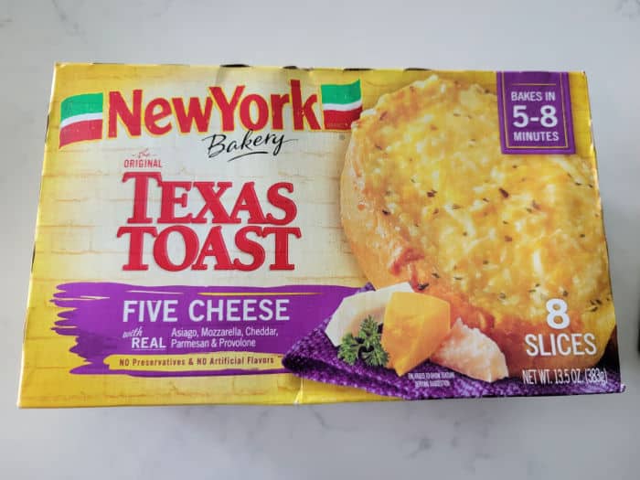 Box of Texas Toast five cheese 
