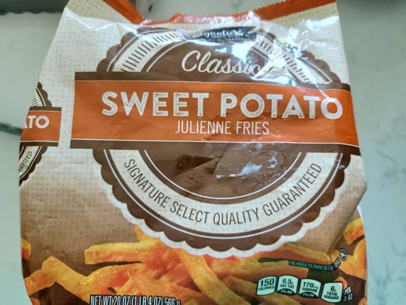 Sweet potato fries bag