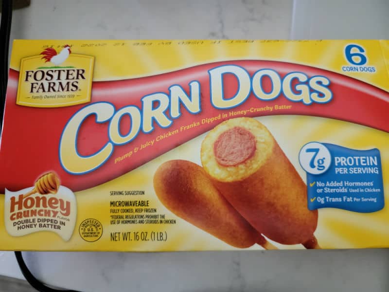 Foster Farms corn dogs box