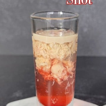 Brain Hemorrhage Shot text over a pink and cream layered shot