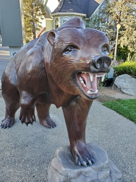 Plastic bear statue 