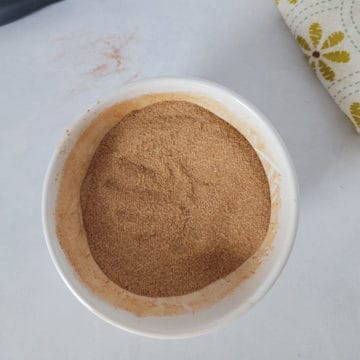 Cinnamon Sugar in a white bowl