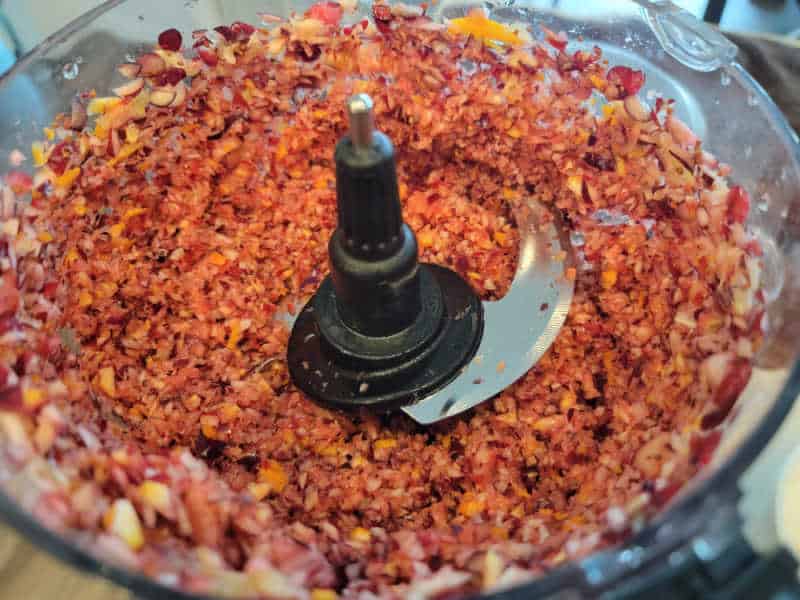 cranberry relish in food processor