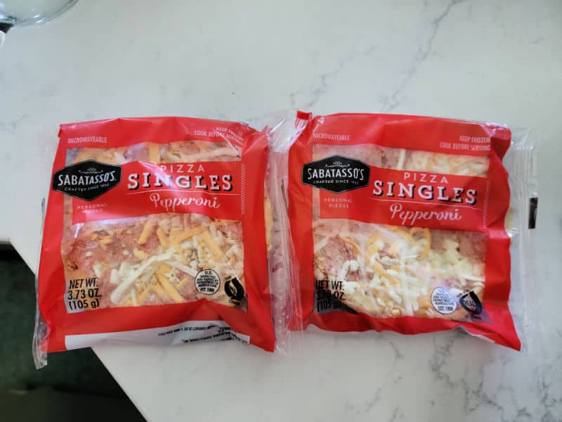 Sabatasso pizza singles pepperoni packages