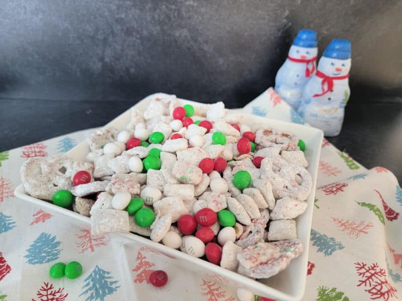 Reindeer crack recipe in a white bowl 