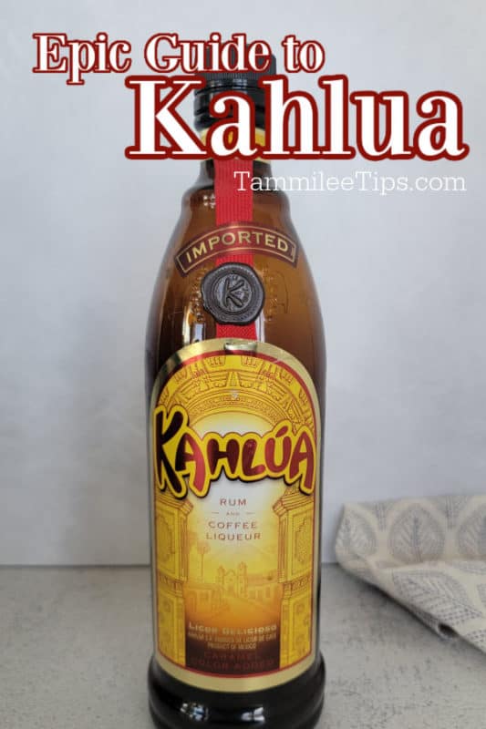 Epic guide to Kahlua over a bottle of Kahlua Coffee Liqueur 