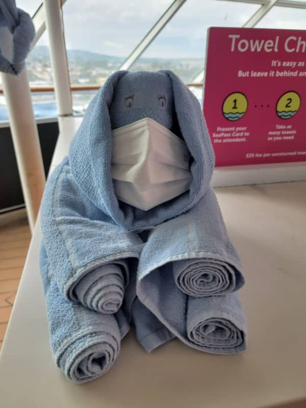 Blue towel animal elephant