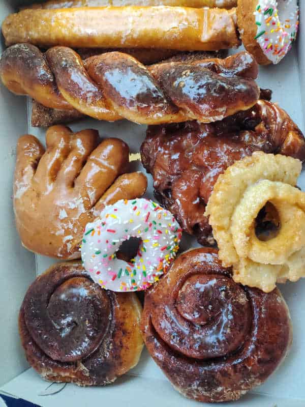 box filled with judys donuts oakhurst