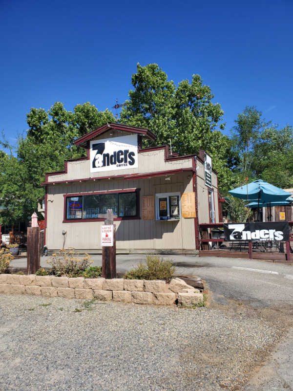 Zander's Drive thru coffee shop in the Coarsegold Historic Village, California