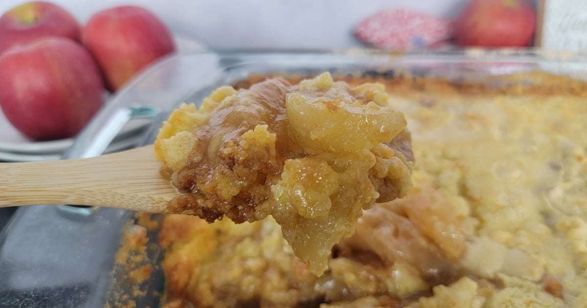 Easy 4 Ingredient Caramel Apple Dump Cake Tammilee Tips