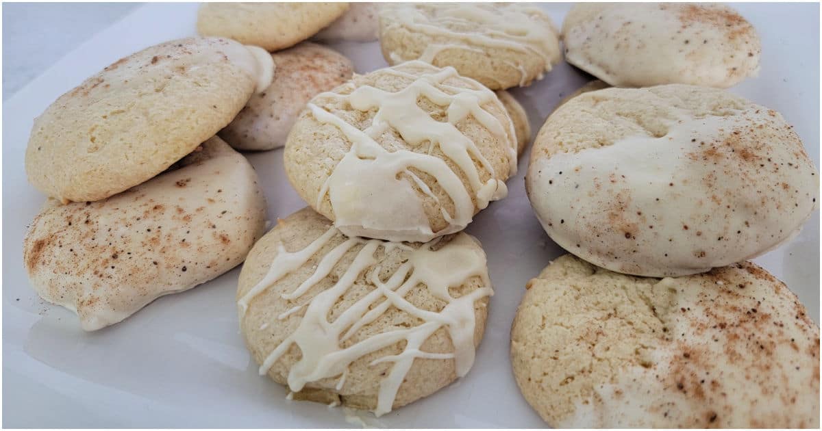 Eggnog Cookies Recipe made with Cake Mix! Tammilee Tips