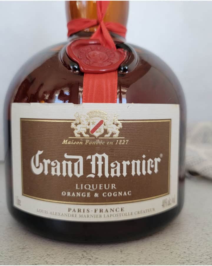 Front of a Grand Marnier Bottle