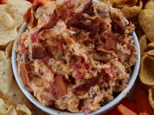 Crock Pot Bacon Cheeseburger Dip ⋆ Real Housemoms