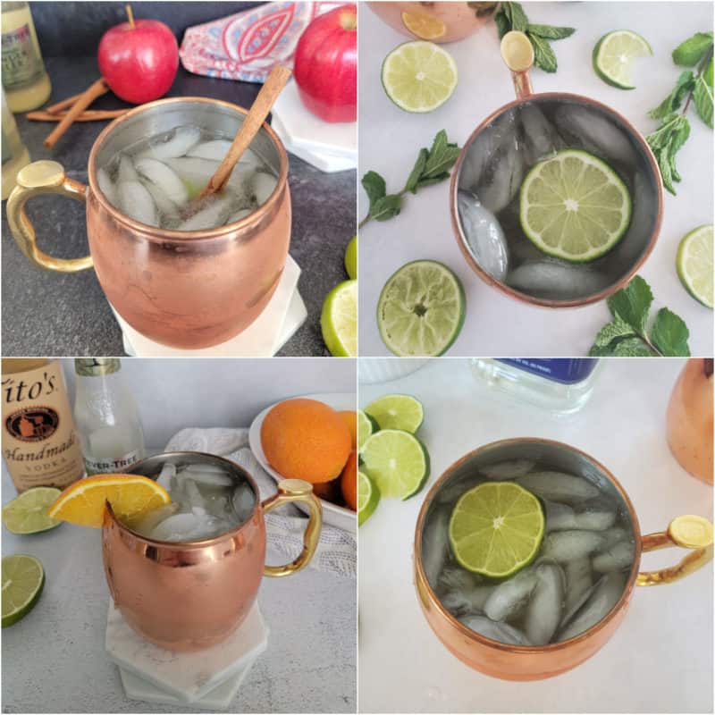 Collage of Mule Cocktail Recipes