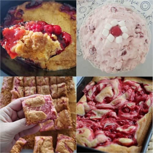 Collage of Cherry Pie Filling Recipes