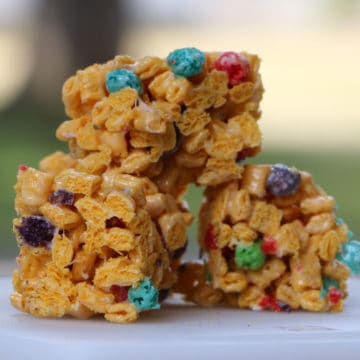 Stack of three Crunch Berry Treats