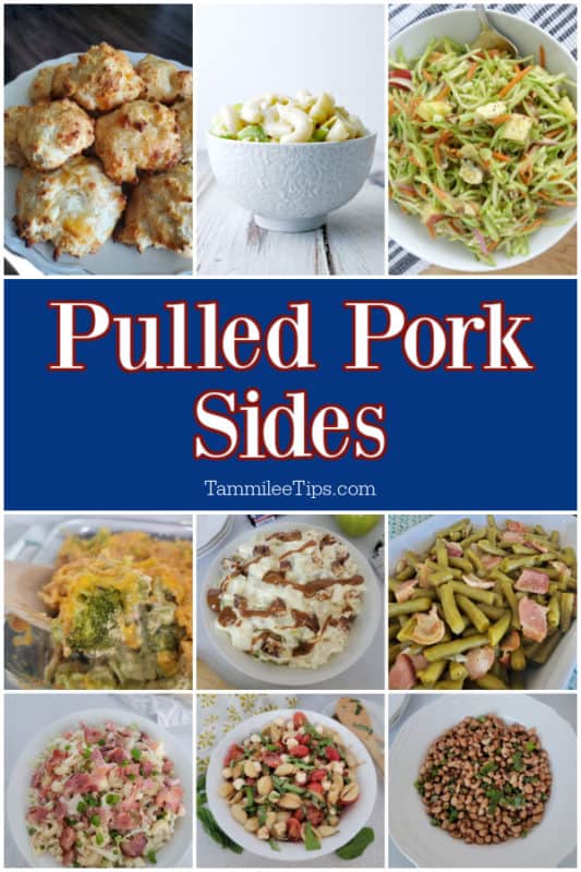 pulled pork sides collage of recipes