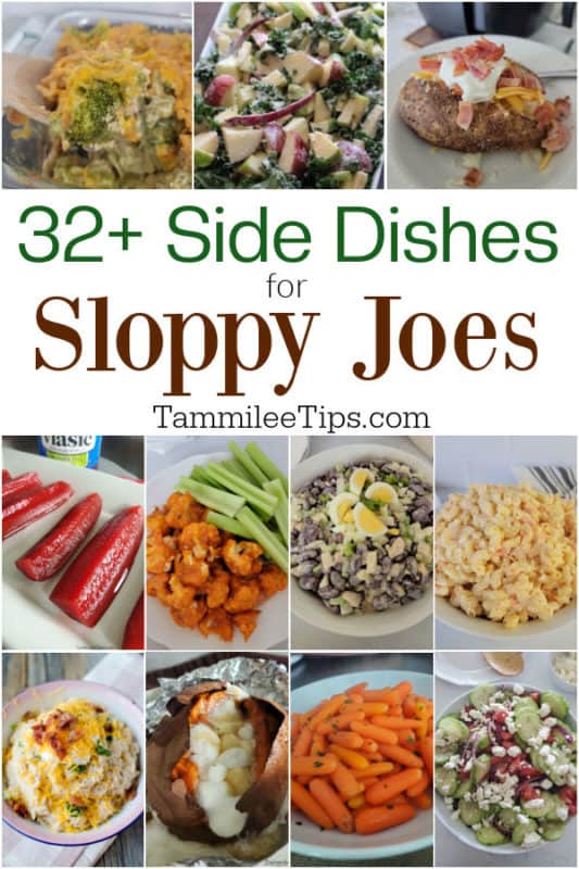 side dishes for sloppy joes collage of food photos
