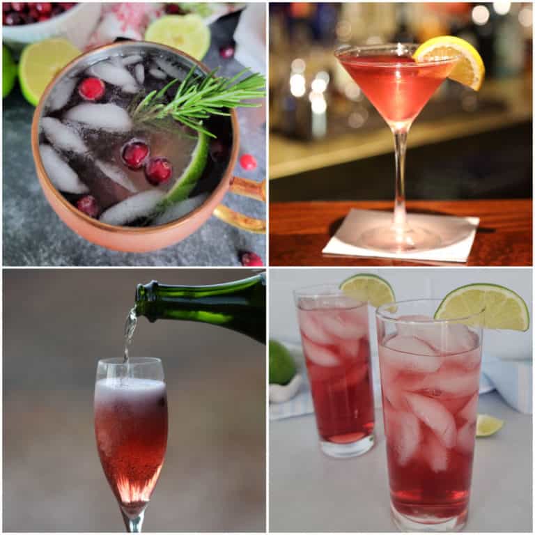Easy Cocktails with Cranberry Juice that taste amazing! Tammilee Tips