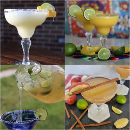 Collage of easy margarita recipes