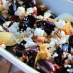 Greek goddess appetizer with kalamata olives, feta and artichokes