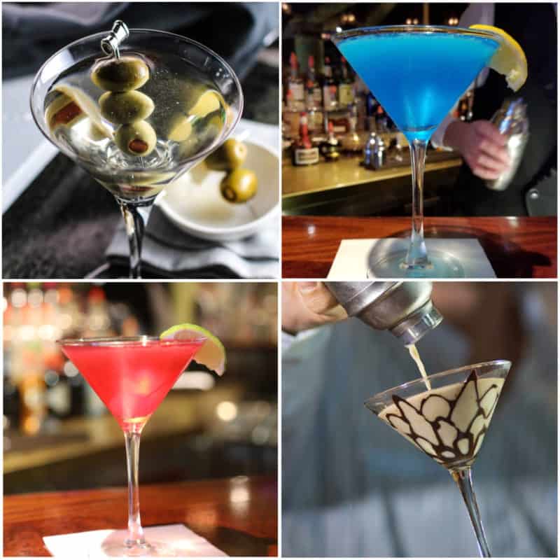 Collage of martini's