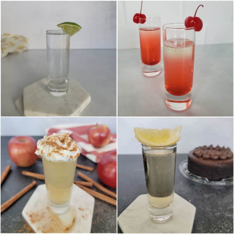 Collage vodka shot recipes