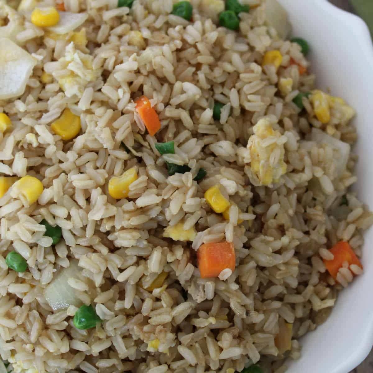 Fried Rice in a white bowl