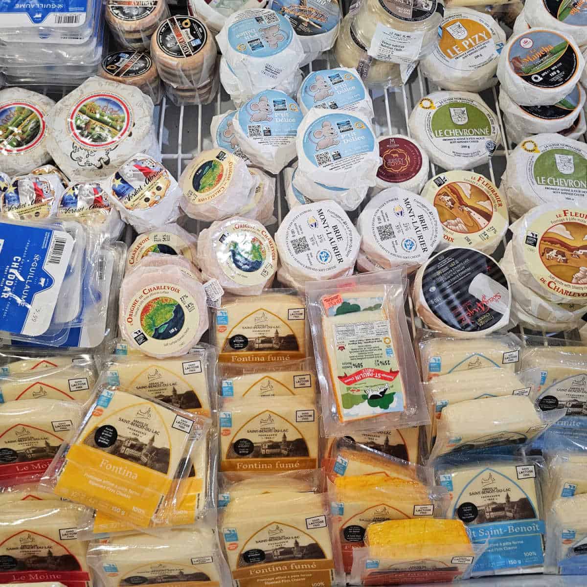local cheese available for purchase at Ferme Guyon in Chambly