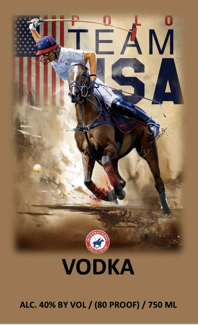 POLO Team USA Vodka with horse and rider