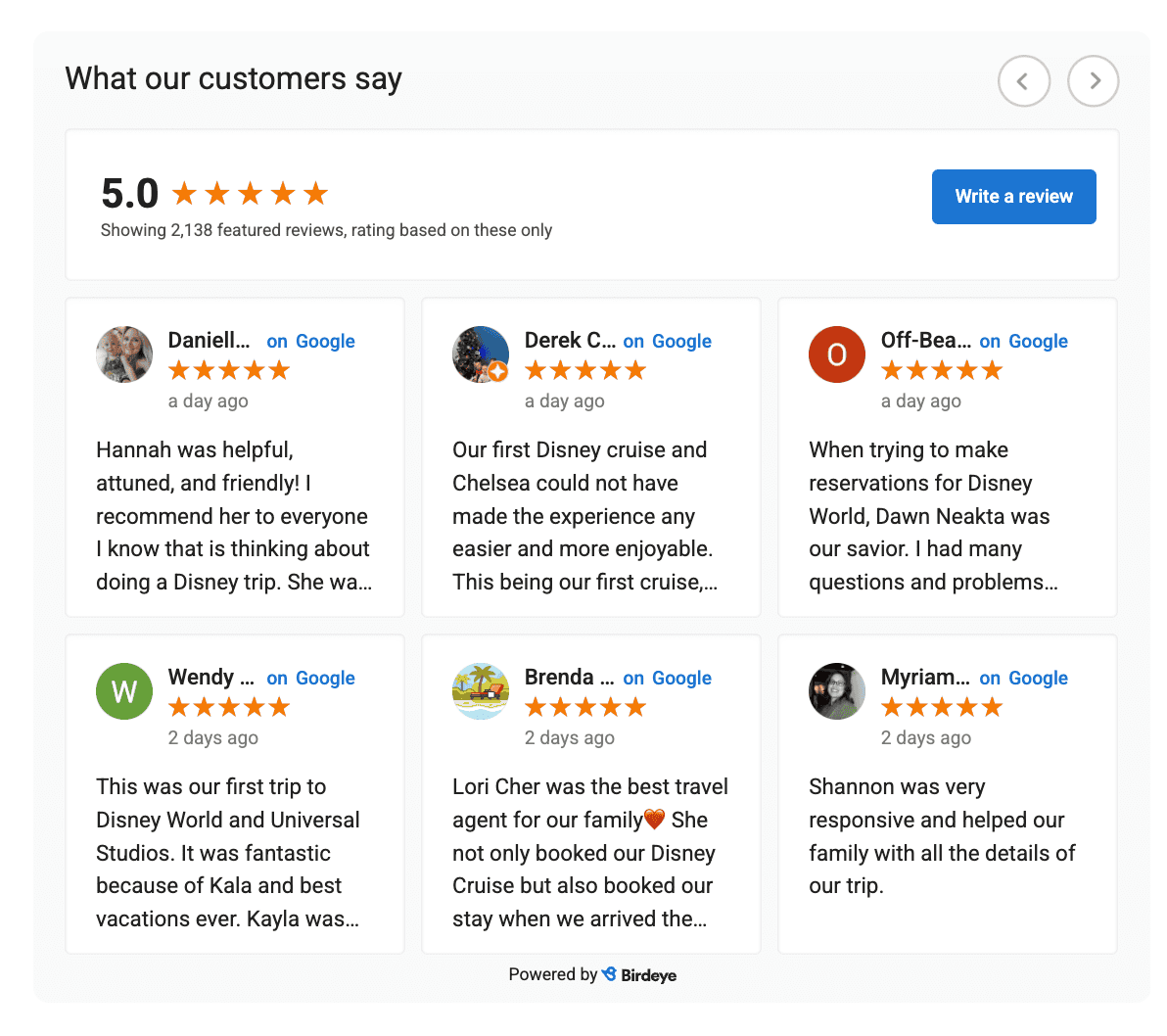 5 star google reviews for Best Day Ever