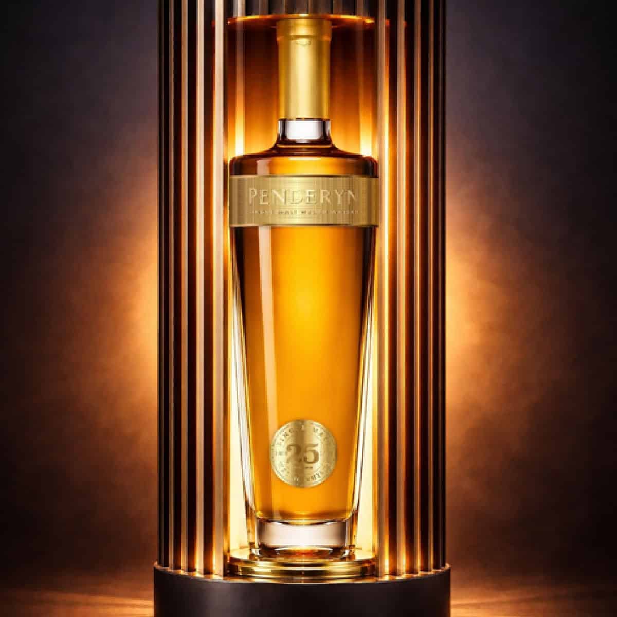 Penderyn 25 year anniversay bottle